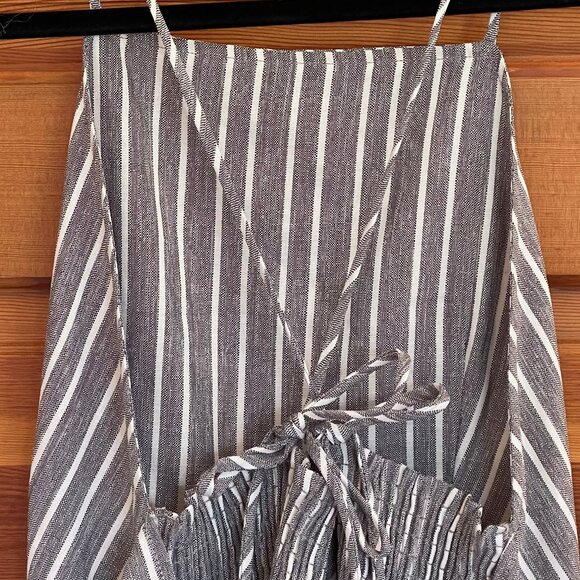 PRICED TO SELL - See Description for details — Black & White Striped Jumpsuit - Picture 7 of 12